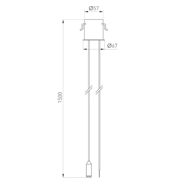 Потолочная чаша MAG-ORIENT-CANOPY-BUILT-POWER-L1500 (BK) (Arlight, Металл)