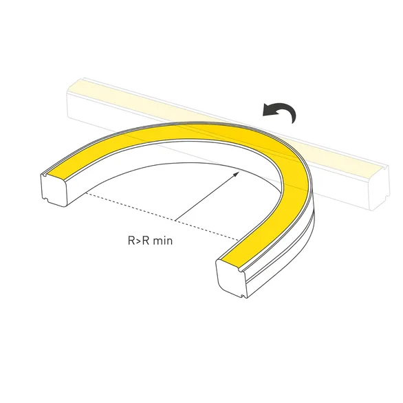 Светодиодная лента герметичная WAVE-SIDE-DOUBLE-A120-16x15mm 24V Day4000 (15 W/m, IP67, 5m, wire x1) (Arlight, Вывод боковой, 5 лет)