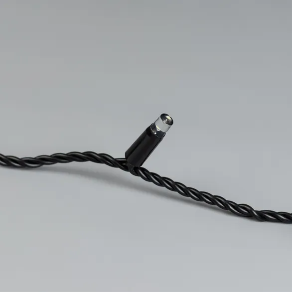 Светодиодная гирлянда ARD-STRING-CLASSIC-10000-BLACK-100LED-FLASH WARM (230V, 7W) (Ardecoled, IP65)