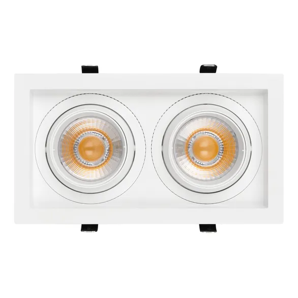 Светильник MS-VORTEX-BUILT-S250x140-2x30W Warm3000 (WH-WH, 30 deg, 230V) (Arlight, IP20 Металл, 5 лет)