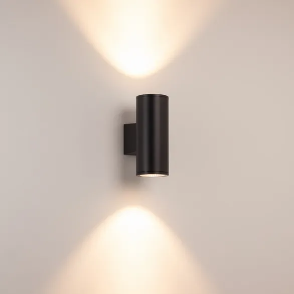 Светильник настенный LGD-WALDER-R92-2x13W Day4000-MIX (Черный, 40 deg, 230V) (Arlight, IP65 Металл, 5 лет)