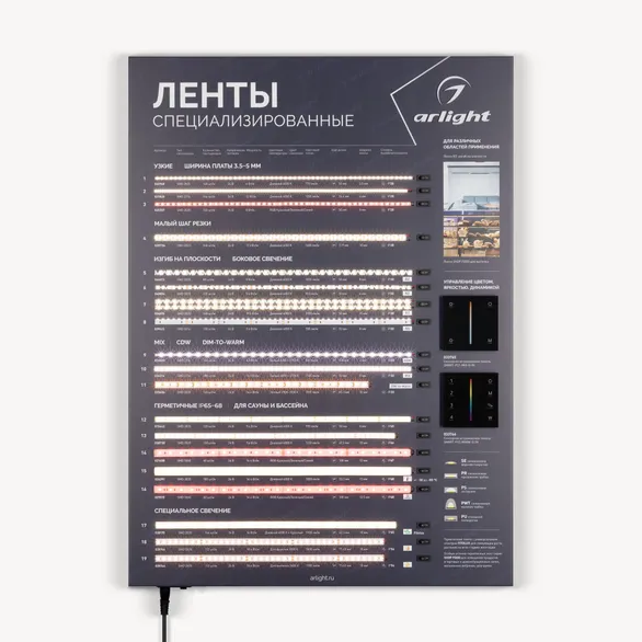 Стенд Ленты Специализированные ARL-RT-LUX-03-830x600mm (230V) (Arlight, -)