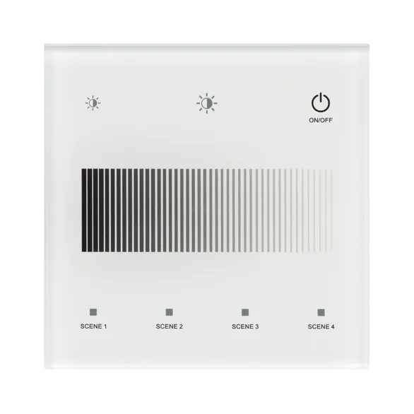 INTELLIGENT ARLIGHT Сенсорная панель SMART-DALI-301-11-1G-4SC-DT6 Белая (230V, встраиваемая, 2.4G) (IARL, IP20 Пластик, 5 лет)