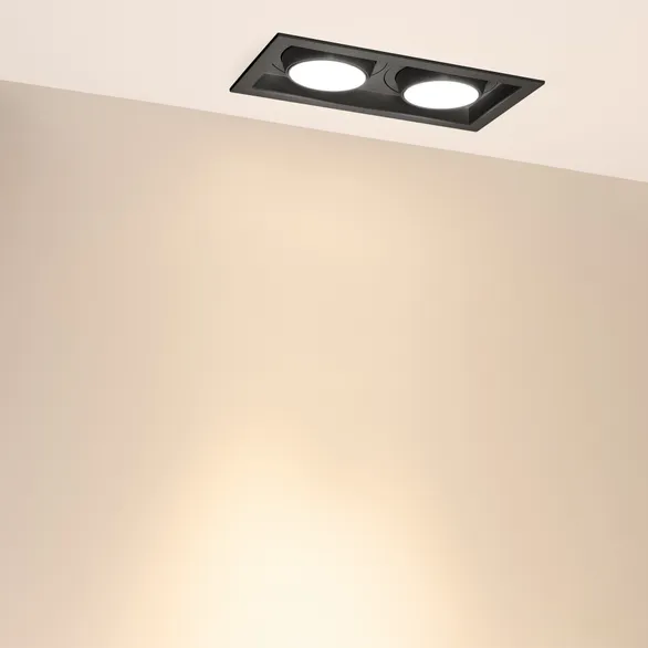 Светильник MS-VORTEX-BUILT-S250x140-2x30W Warm3000 (BK-BK, 30 deg, 230V) (Arlight, IP20 Металл, 5 лет)