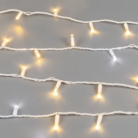 Светодиодная гирлянда ARD-STRING-PRO-10000-WHITE-100LED-FLASH WARM (230V, 7W) (Ardecoled, IP65)