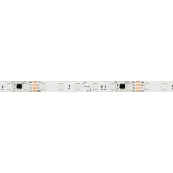 Светодиодная лента герметичная SPI-SE-B60-10mm 24V RGB-PX6-BPT (12 W/m, IP65, 5060, 5m) (Arlight, бегущий огонь)