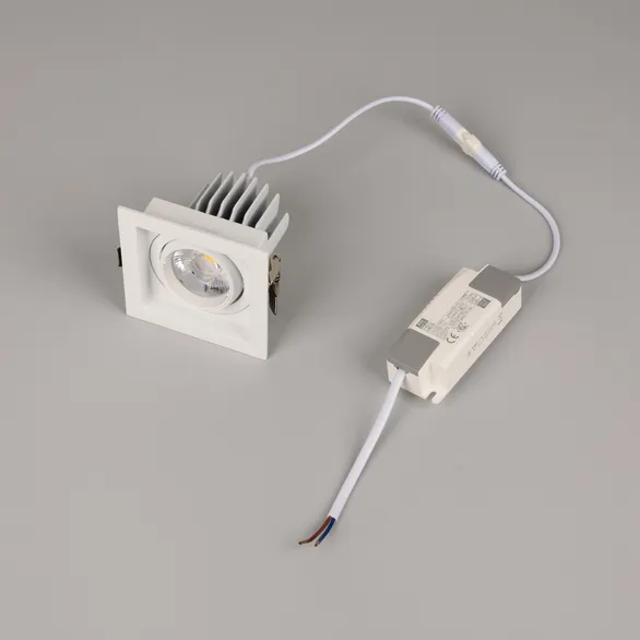 Светильник MS-VORTEX-BUILT-S90x90-12W Warm3000 (WH-WH, 20 deg, 230V) (Arlight, IP20 Металл, 5 лет)