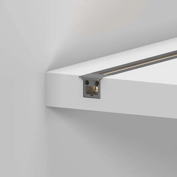 Профиль с экраном SL-MINI-3-H10-F12-2000 IRON GREY (Arlight, Алюминий+пластик)