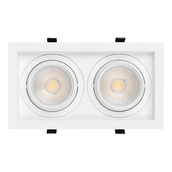 Светильник MS-VORTEX-BUILT-S250x140-2x30W Day4000 (WH-WH, 50 deg, 230V) (Arlight, IP20 Металл, 5 лет)