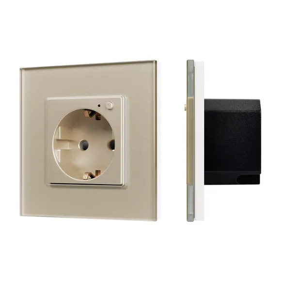 Розетка электрическая с Zigbee управлением SCT-OMALI-EUZB1-PL-GD (240V, 16A, Zigbee) (Arlight, -)