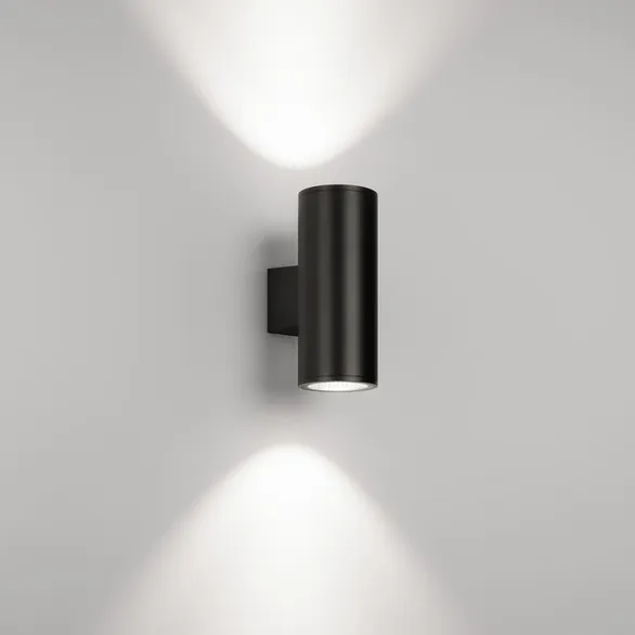 Светильник настенный LGD-WALDER-R106-2x18W Day4000-MIX (Черный, 40 deg, 230V) (Arlight, IP65 Металл, 5 лет)