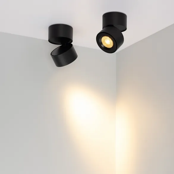 Светильник SP-POINT-SURFACE-R85-12W Warm3200-MIX (BK, 36 deg, 230V) (Arlight, IP20 Металл, 5 лет)