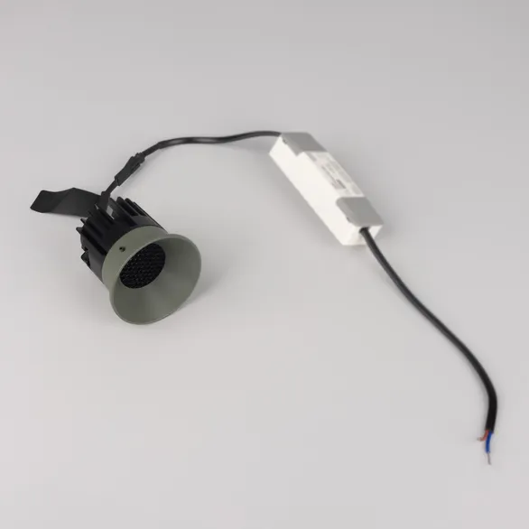 Светильник безрамочный DL-INTRAL-R63-8W Warm3000 (Серо-зеленый RAL7009, 50 deg, 230V) (Arlight, IP20 Металл, 5 лет)