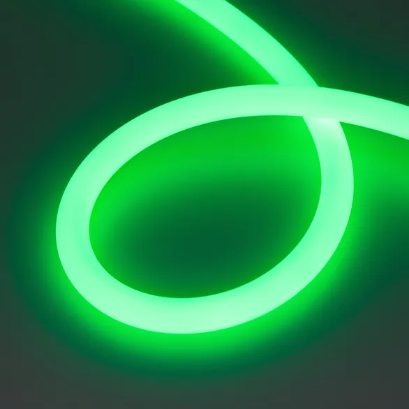 Светодиодная лента герметичная MOONLIGHT-TOP-G280-D18mm 24V RGB 360deg (13 W/m, IP65, 3838, 5m, wire x1) (Arlight, Вывод прямой, 3 года)