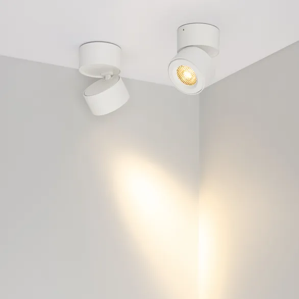 Светильник SP-POINT-SURFACE-R85-12W Warm3200-MIX (WH, 15 deg, 230V) (Arlight, IP20 Металл, 5 лет)