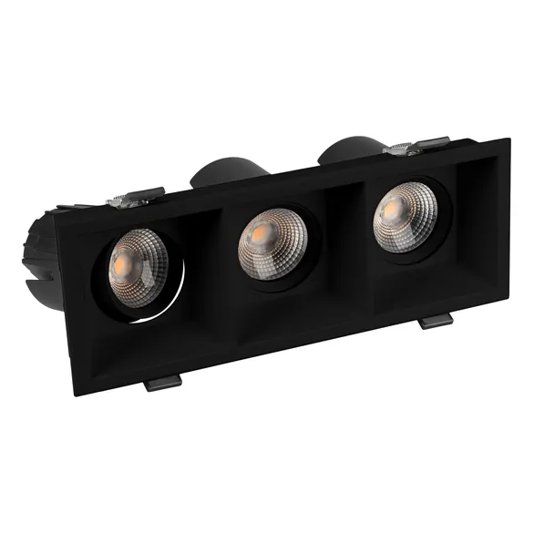 Светильник MS-FLOW-BUILT-S230x85-3x6W Warm3000 (BK, 15 deg, 230V) (Arlight, IP20 Металл, 5 лет)