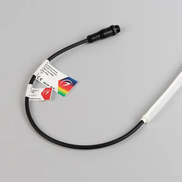 Светодиодная лента герметичная WAVE-TOP-PU-H120-10x10mm 24V RGB (10 W/m, IP68, 3m, wire x1) (Arlight, Вывод боковой, 3 года)