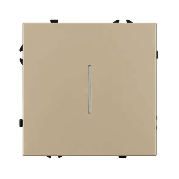 Механизм выключателя одноклавишный проходной LED SWT-NOBE-MKP1-SFPL-L-GD (230V, 10A) (Arlight, -)