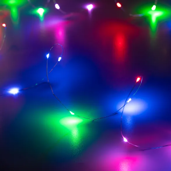 Светодиодная гирлянда ARD-DEW-HOME-10000-CLEAR-100LED-LIVE RGB (5V, USB, ПДУ) (Ardecoled, IP20)