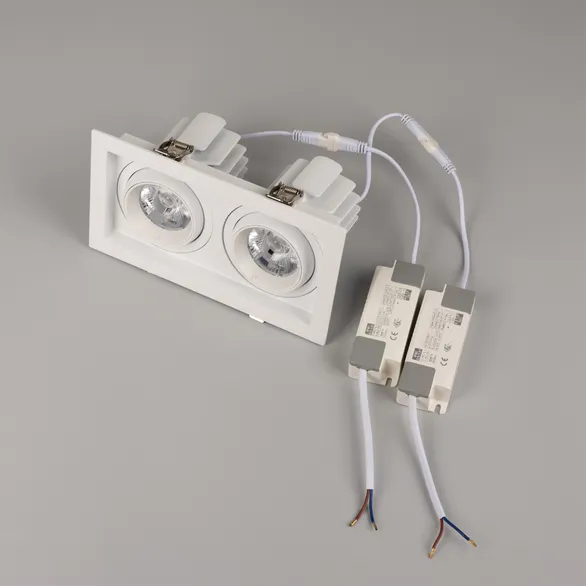 Светильник MS-VORTEX-BUILT-S210x117-2x20W Day4000 (WH-WH, 20 deg, 230V) (Arlight, IP20 Металл, 5 лет)