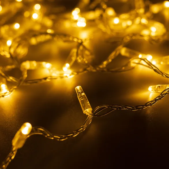 Светодиодная гирлянда ARD-STRING-CLASSIC-10000-CLEAR-100LED-FLASH Warm/Warm (230V, 7W) (Ardecoled, IP65)