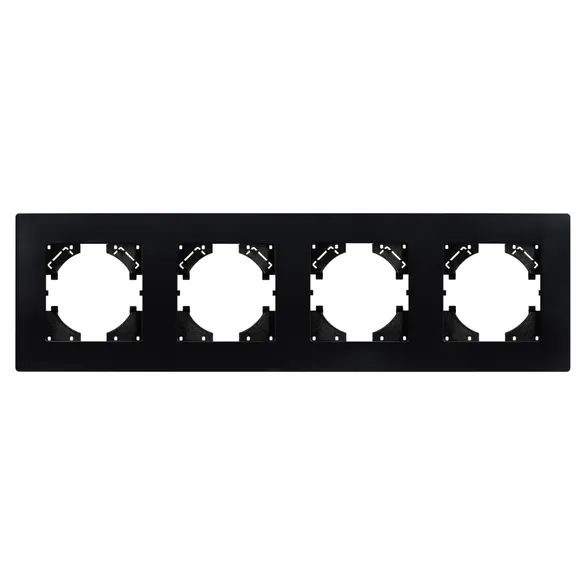 Рамка пластиковая FRM-PERIO-PL-4-BK (Arlight, -)