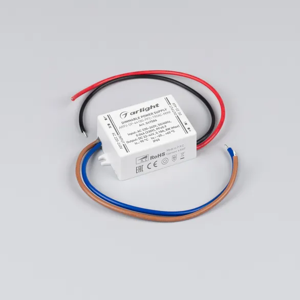 Блок питания ARPJ-SP-44180-PFC-TRIAC-MINI (8W, 22-44V, 180mA) (Arlight, IP65 Пластик, 5 лет)