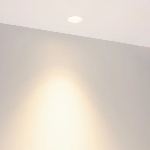 Светильник MS-INVISIO-TRIMLESS-R55-15W Warm3000 (WH-WH, 36 deg, 230V) (Arlight, IP54 Металл, 5 лет)