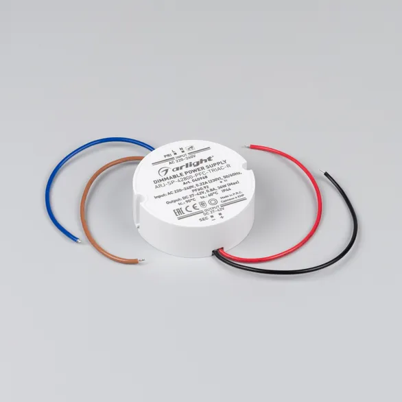 Блок питания ARJ-SP-42800-PFC-TRIAC-R (36W, 27-42V, 800mA) (Arlight, IP44 Пластик, 5 лет)