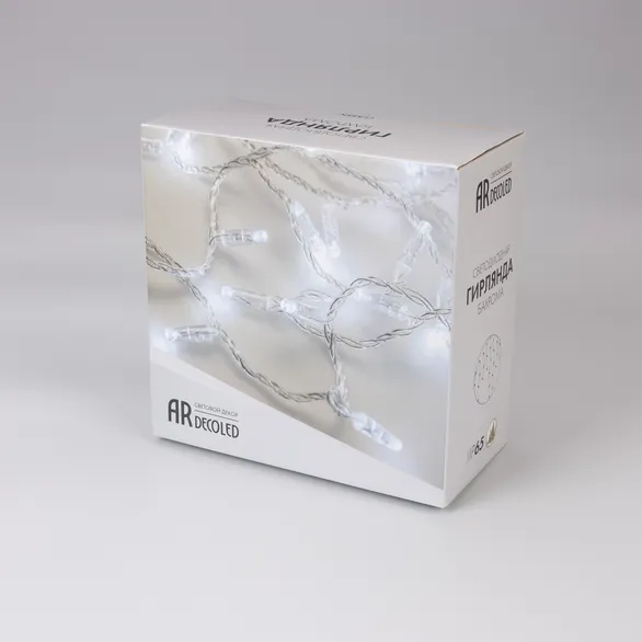 Светодиодная гирлянда ARD-EDGE-CLASSIC-5600x900-CLEAR-240LED-PULSE Warm (230V, 15W) (Ardecoled, IP65, 1 год)