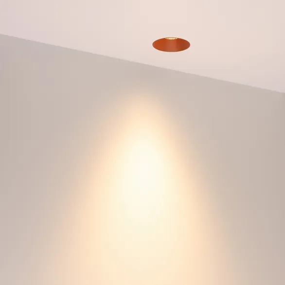 Светильник безрамочный DL-INTRAL-R63-8W Warm3000 (Терракота RAL8004, 50 deg, 230V) (Arlight, IP20 Металл, 5 лет)