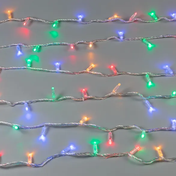 Светодиодная гирлянда ARD-STRING-CLASSIC-10000-CLEAR-100LED-LIVE RGB (230V, 7W) (Ardecoled, IP65)