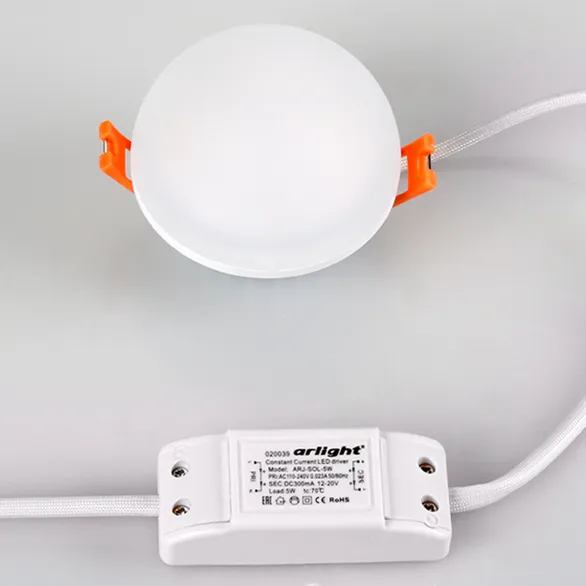 Светильник LTD-80R-Opal-Sphere 5W White (Arlight, IP40 Пластик, 3 года)