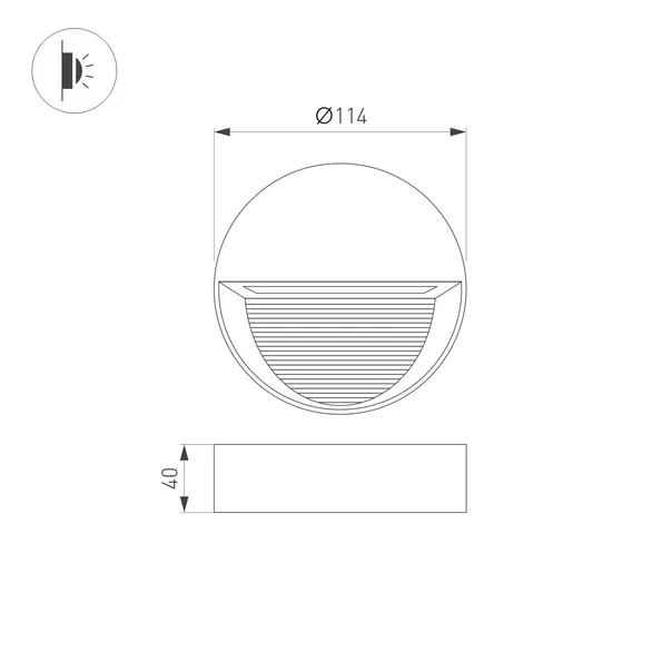 Светильник LGD-RIBONIK-R114-5W Day4000 (Черный, 50 deg, 230V) (Arlight, IP65 Металл, 5 лет)