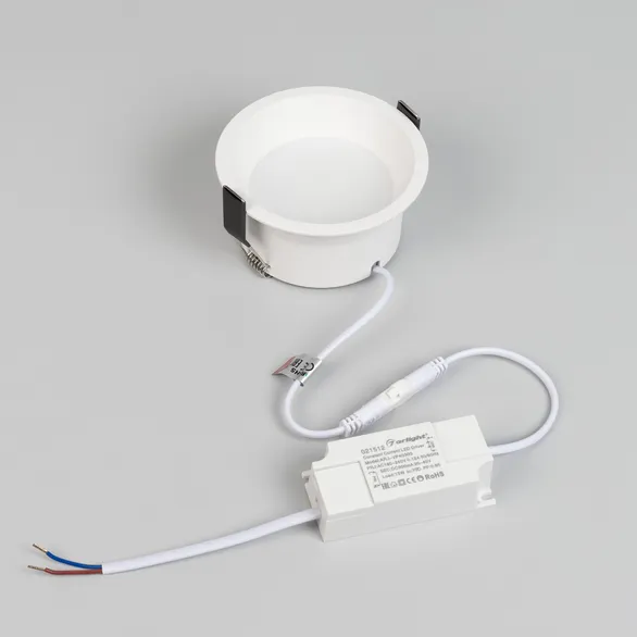 Светильник MS-BREEZE-BUILT-R104-12W Warm3000 (WH, 90 deg, 230V) (Arlight, IP20 Металл, 5 лет)