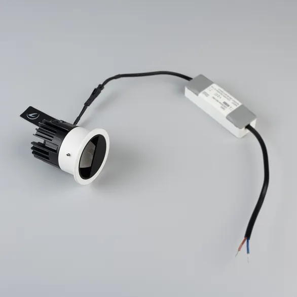 Светильник встраиваемый DL-VEILA-R63-8W Day4000 (Белый RAL9003, A44x46 deg, 230V) (Arlight, IP20 Металл, 5 лет)