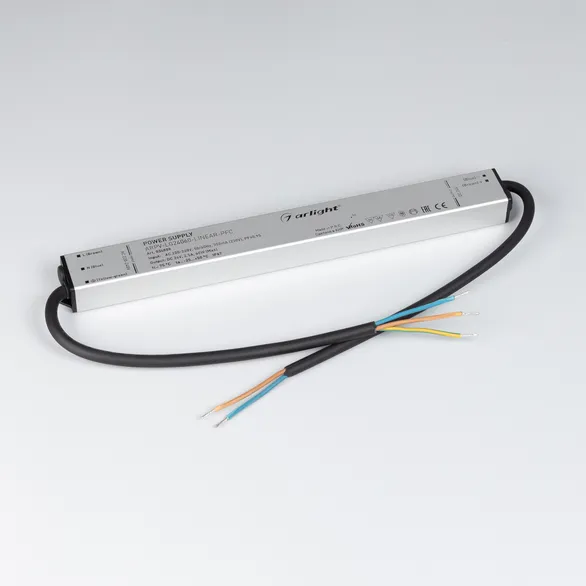 Блок питания ARPV-LG24060-LINEAR-PFC (24V, 2.5A, 60W) (Arlight, IP67 Металл, 5 лет)