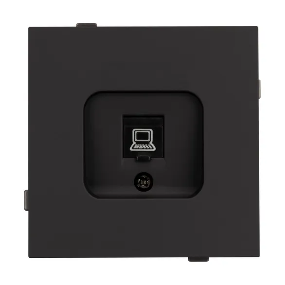 Механизм компьютерной розетки SCT-TENDO-MPC1-SFPL-BK (RJ-45, CAT6) (Arlight, -)