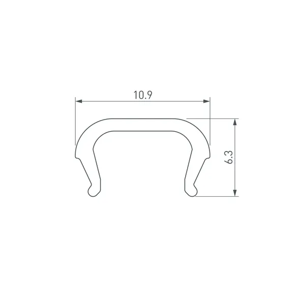 Экран LINE-D-1111-2000 OPAL (Arlight, Пластик)