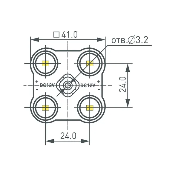 Модуль герметичный ARL-ORION-R20-12V Cool (2835, 4 LED) (Arlight, Закрытый)