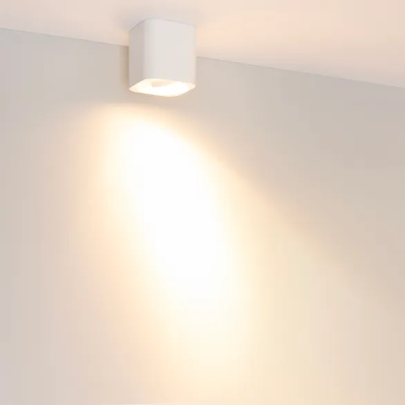 Светильник SP-ACENTO-S95x95-10W Warm2700 (WH, 20-45 deg, 230V) (Arlight, IP20 Металл, 5 лет)