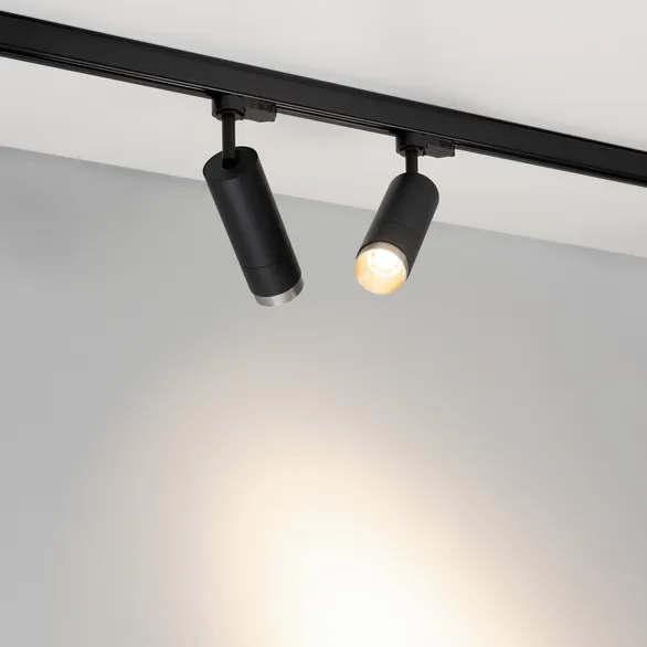 Светильник LGD-GESTIA-TRACK-4TR-R56-15W Day4000 (Черный-никель, 25-50 deg, 230V) (Arlight, IP20 Металл, 5 лет)