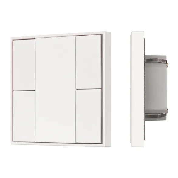 INTELLIGENT ARLIGHT Кнопочная панель KNX-301-22-4-SH-IN White (BUS, Frame) (IARL, IP20 Пластик, 3 года)