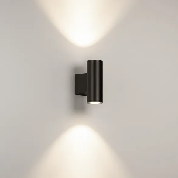 Светильник настенный LGD-WALDER-R68-2x7W Day4000-MIX (Черный, 40 deg, 230V) (Arlight, IP65 Металл, 5 лет)