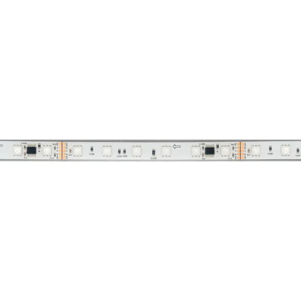 Светодиодная лента герметичная DMX-PFS-B60-12mm 24V RGB-PX6 (14 W/m, IP68, 5060, 5m) (Arlight, -)