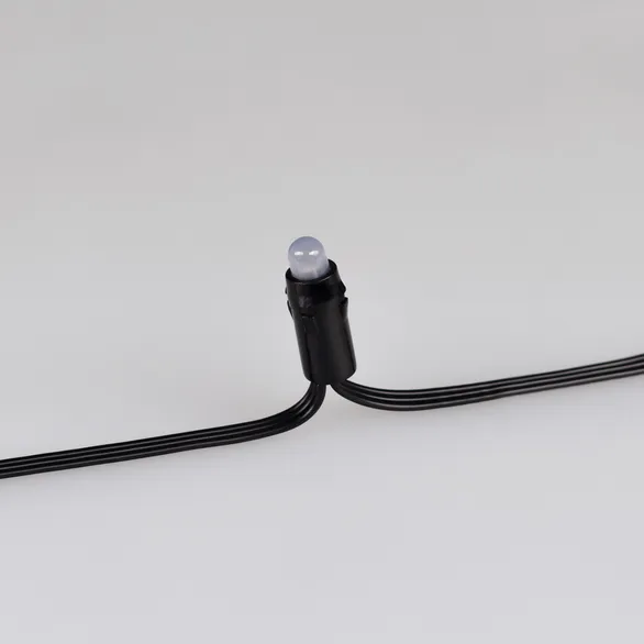 Светодиодная гирлянда Нить Смарт ARD-MOOD-CLASSIC-10000-BLACK-48LED RGBY-SPI (230V, 8W, Tuya Wi-Fi) (Ardecoled, IP65)