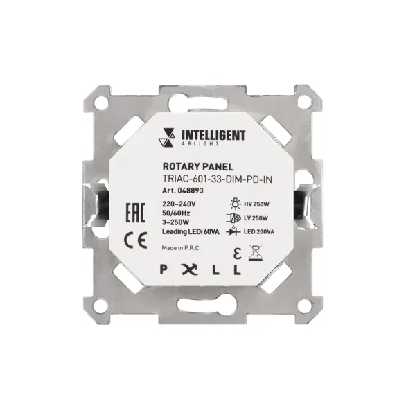 INTELLIGENT ARLIGHT Роторная панель TRIAC-601-33-DIM-PD-IN (230V, 1x1A, Механизм) (IARL, IP20 Металл, 3 года)