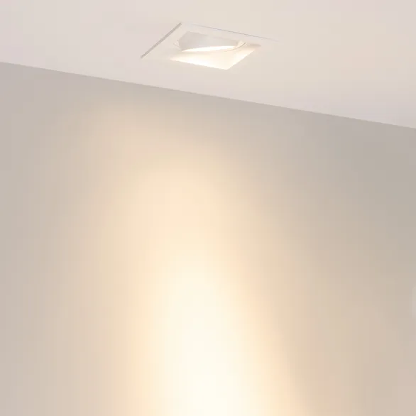 Светильник MS-VORTEX-BUILT-S117x117-20W Warm3000 (WH-WH, 20 deg, 230V) (Arlight, IP20 Металл, 5 лет)