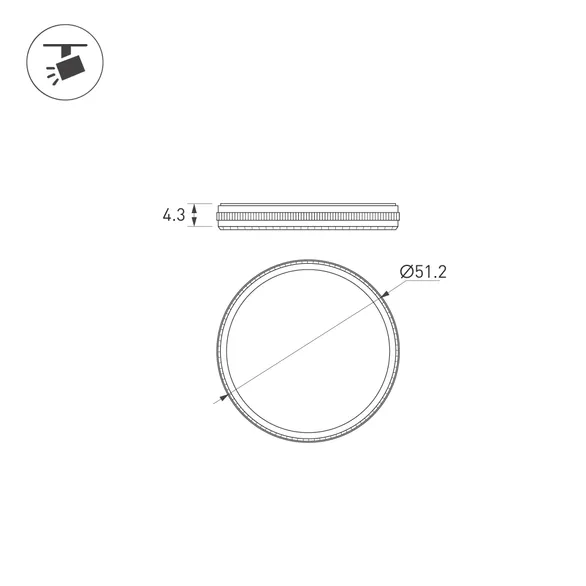 Фильтр LGD-ARTIFACT-UV-LENS-R49 (WH) (Arlight, Металл)