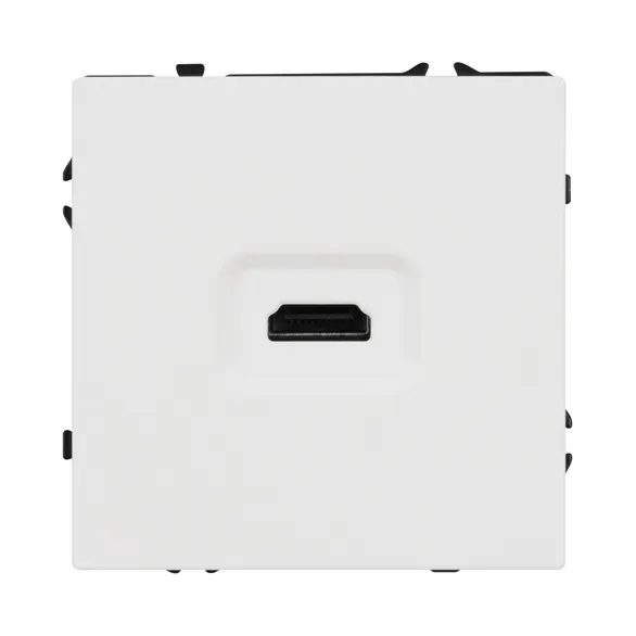 Механизм HDMI розетки SCT-NOBE-MHD1-SFPL-WH (Arlight, Белый кварц)